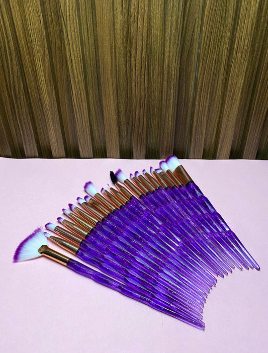 Set de brochas (20 piezas) Moradas